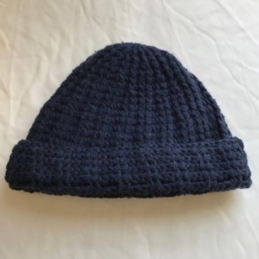 VINTAGE Abercrombie & Fitch Cotton Cable Knit Beanie New rare